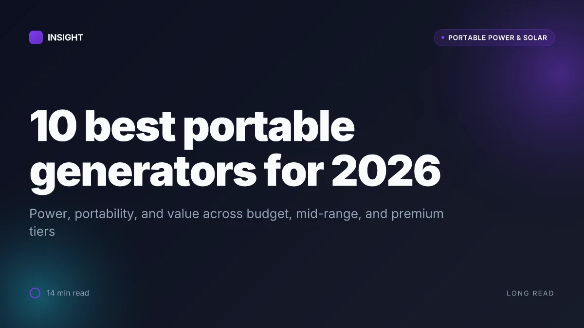10 Best portable generators for 2026: power, portability, and value compared