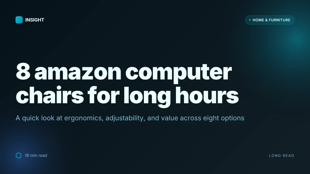 8 Amazon computer chairs for long hours, tested for comfort and support