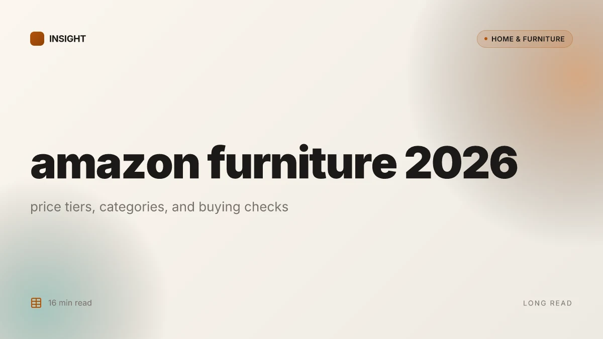What makes Amazon furniture a standout option for 2026