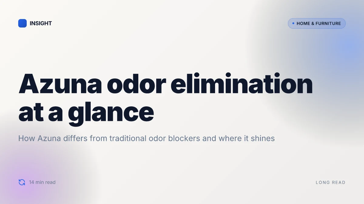 What makes Azuna air freshener odor eliminator different from traditional odor blockers