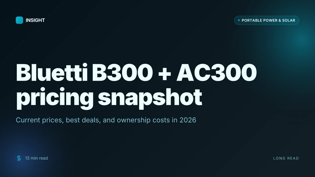 What is the best price for the Bluetti B300 and AC300 today