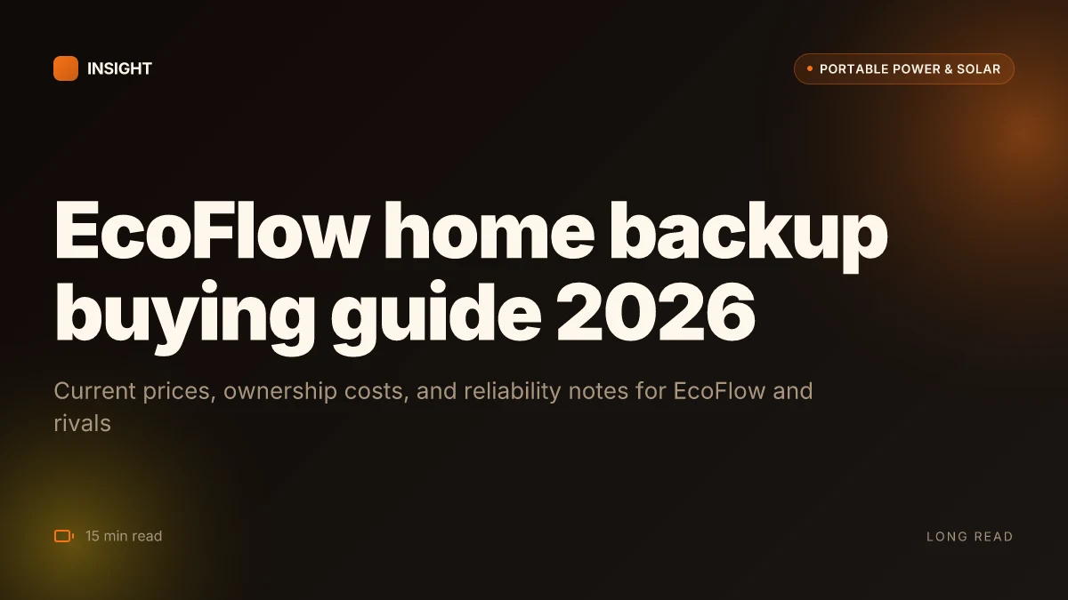 How to pick the best EcoFlow home backup battery in 2026