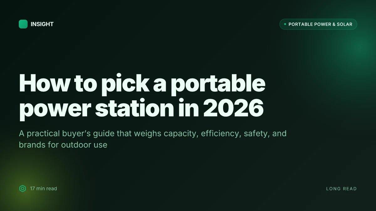 How to choose the best portable power station in 2026