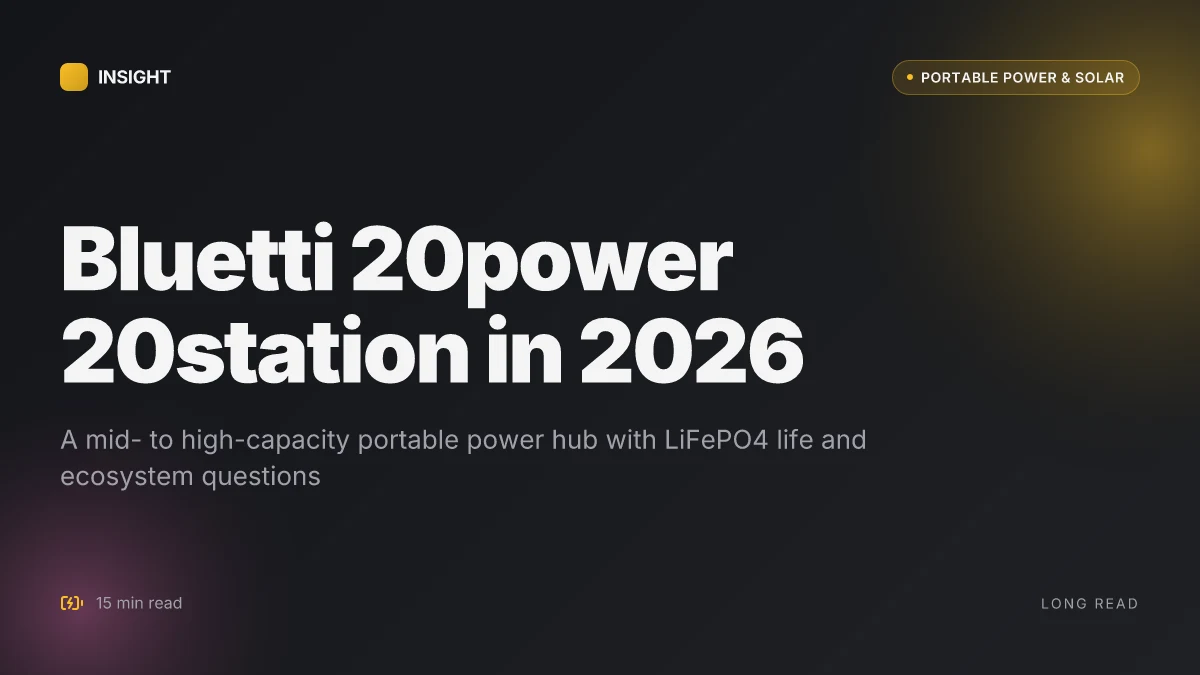 What is bluetti 20power 20station, and how it stacks up in 2026