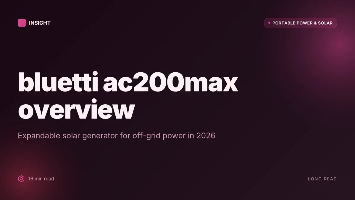 What is the bluetti ac200max, and how it changes portable power in 2026