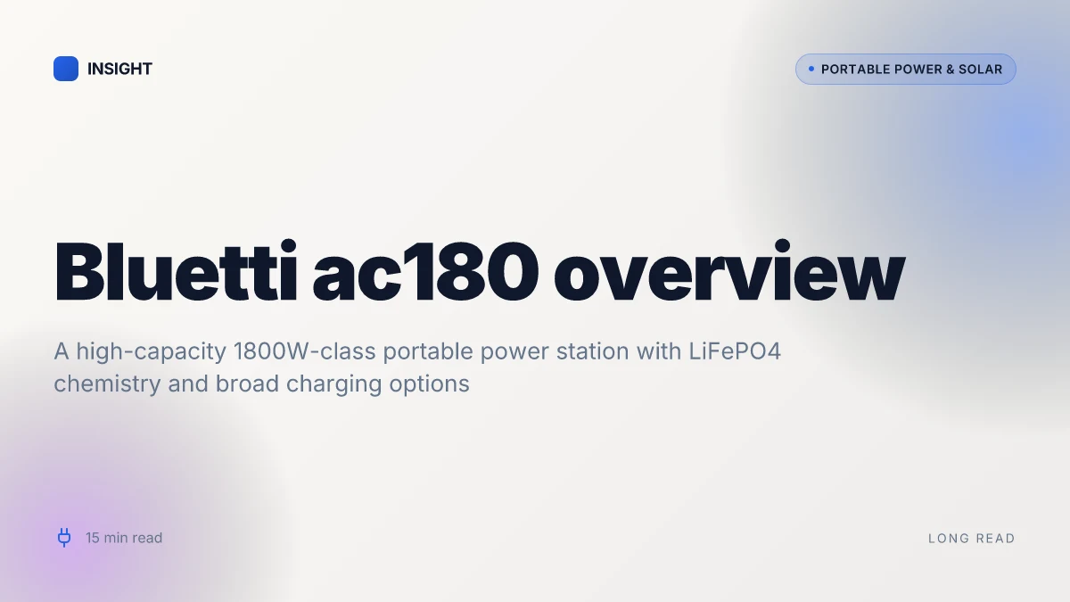 What makes the Bluetti AC180 portable power station stand out in 2026