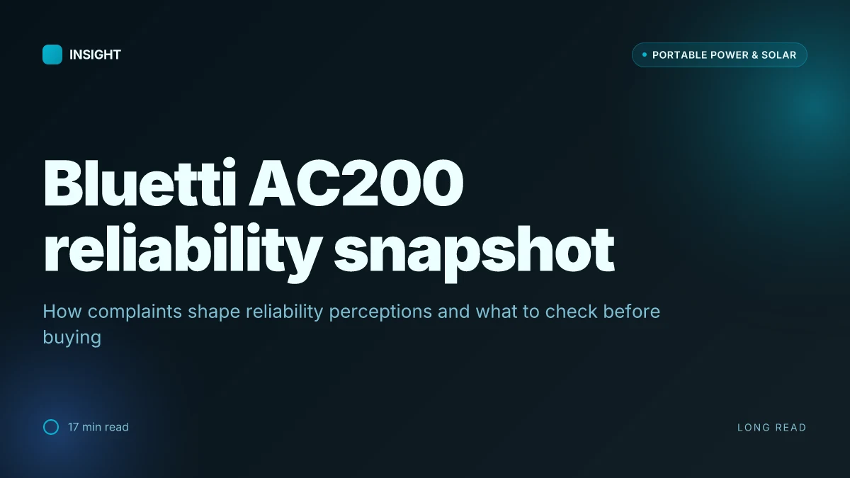 What Bluetti AC200 complaints reveal about reliability and service