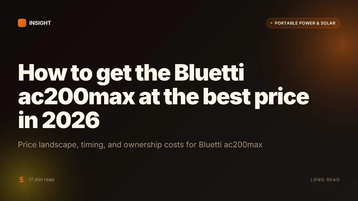 How to get the Bluetti ac200max at the best price in 2026