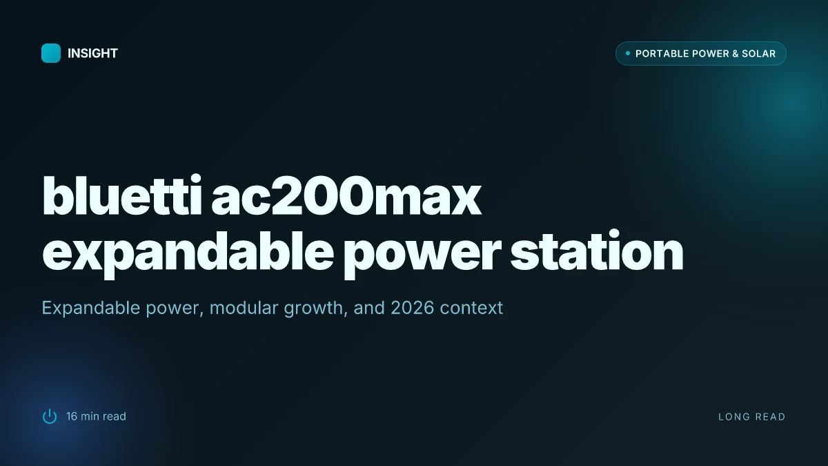 What makes the bluetti ac200max expandable power station stand out in 2026