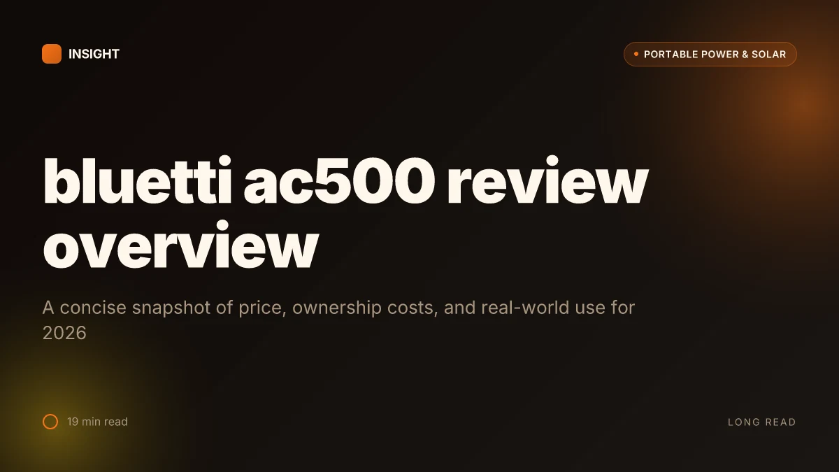 How the bluetti ac500 review reframes home backup power in 2026