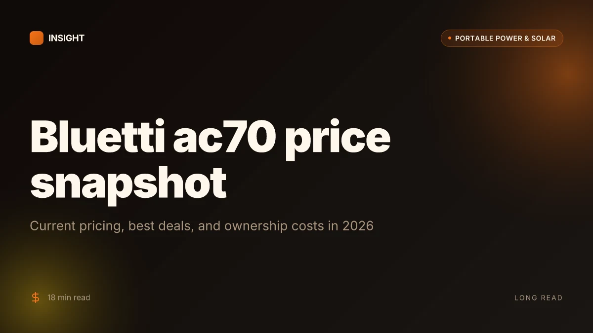 What is the Bluetti AC70 lowest price, and when is it a bargain