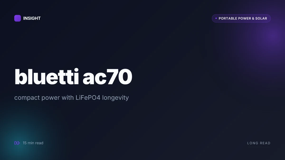 What makes the bluetti ac70 worth it in 2026