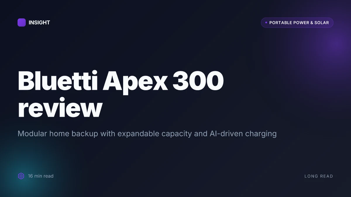 What makes the Bluetti Apex 300 a compelling home backup option in 2026