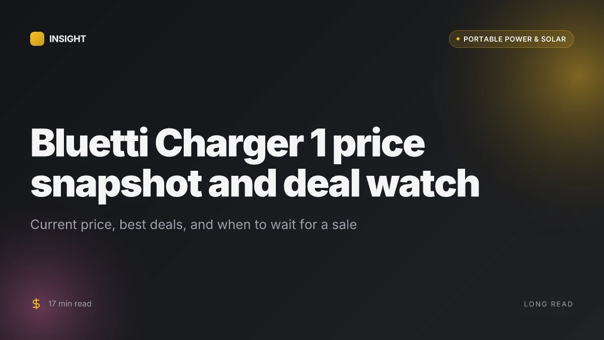 What makes Bluetti Charger 1 a compelling buy for 2026
