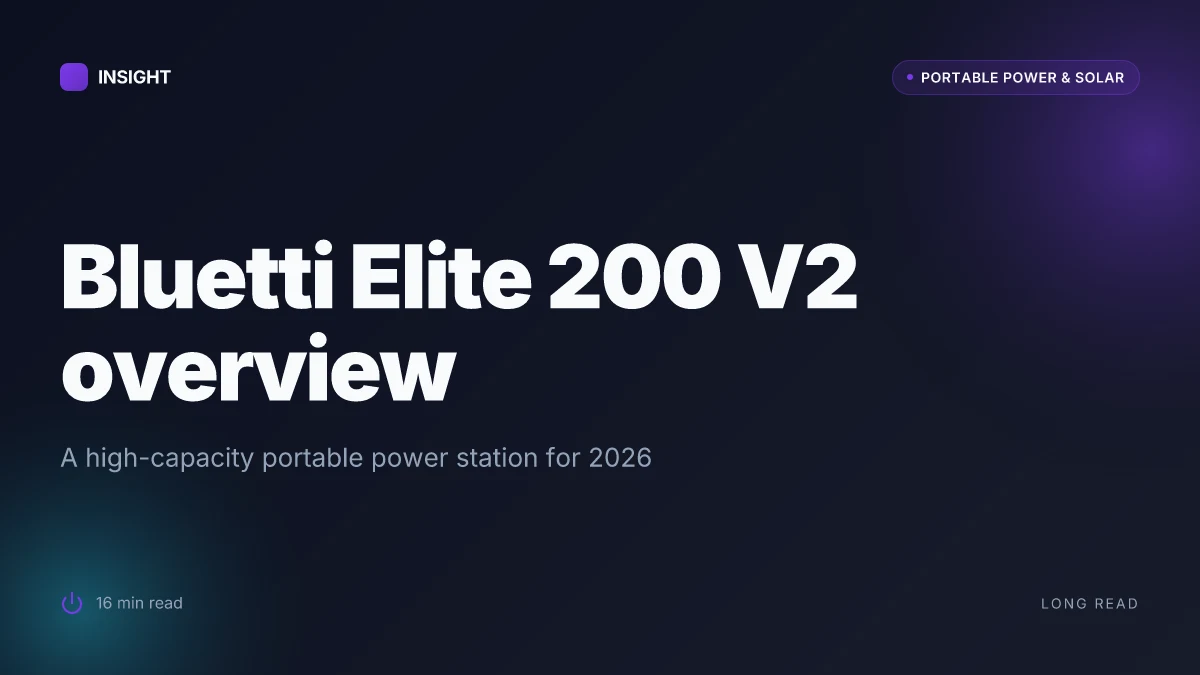 What makes the Bluetti Elite 200 V2 a standout portable power station in 2026