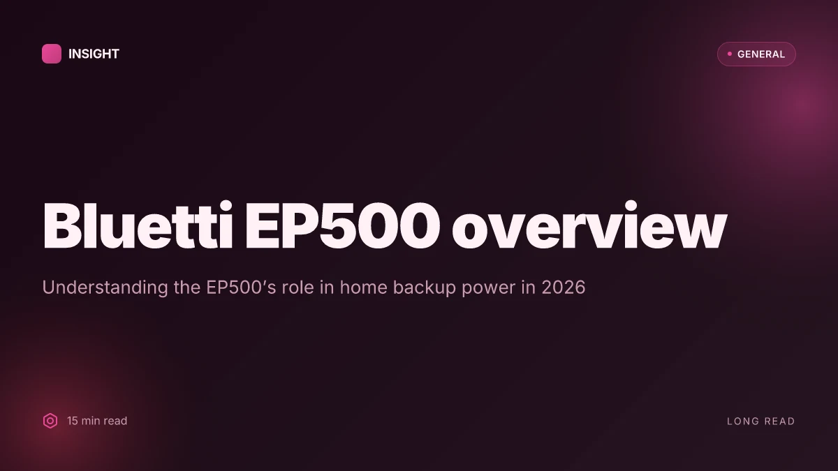 What is the Bluetti EP500 and how does it change home backup power in 2026