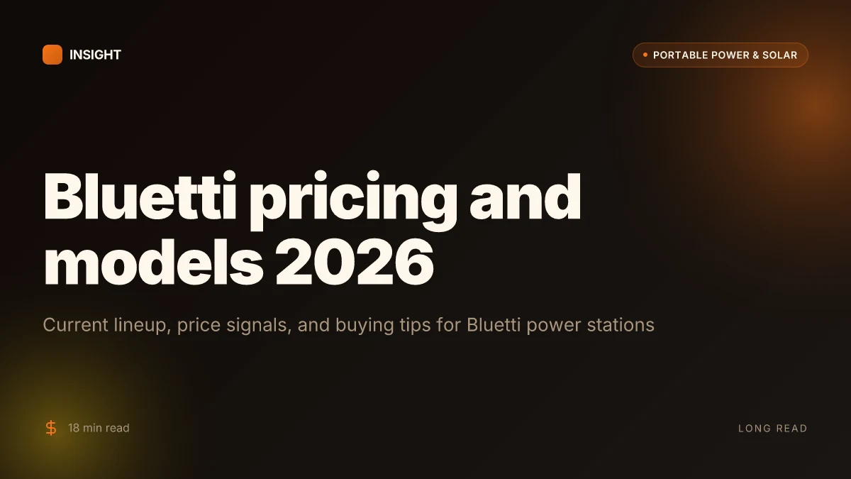 How to shop Bluetti for sale in 2026: models, pricing, and what to watch for