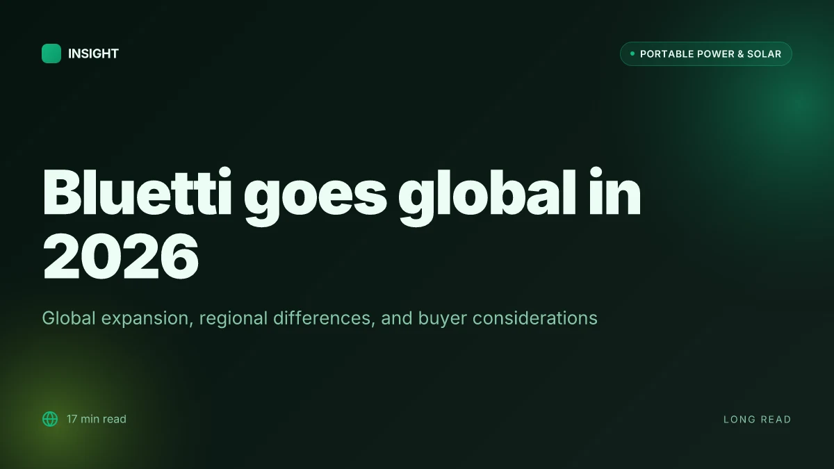 How Bluetti goes global in 2026 and what it means for portable power