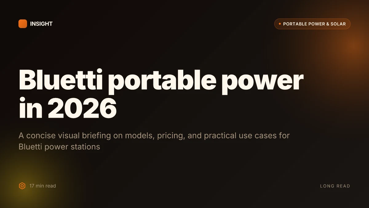 What makes Bluetti portable power stand out in 2026