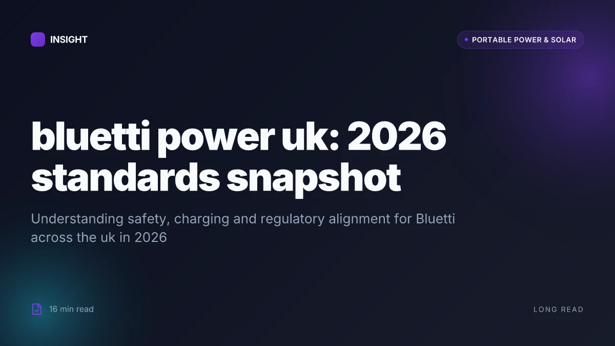 How Bluetti power UK installations adapt to the 2026 regulatory landscape