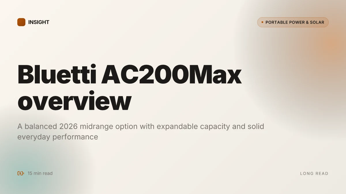 What makes the Bluetti AC200Max a compelling midrange solar generator in 2026
