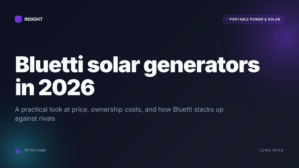 What makes Bluetti solar generators stand out in 2026