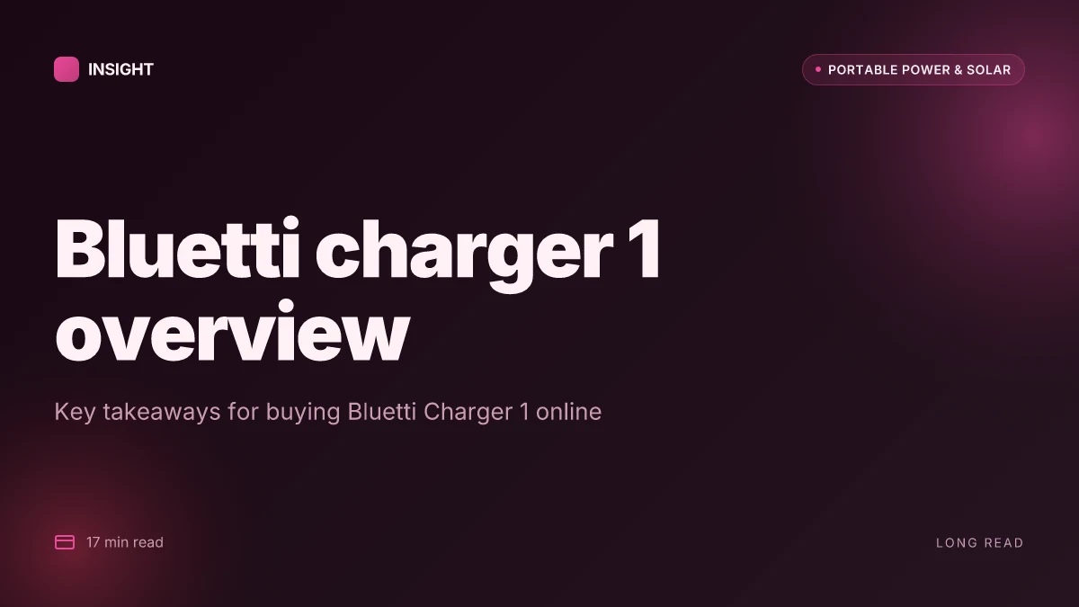 What you need to know before you buy bluetti charger 1 online