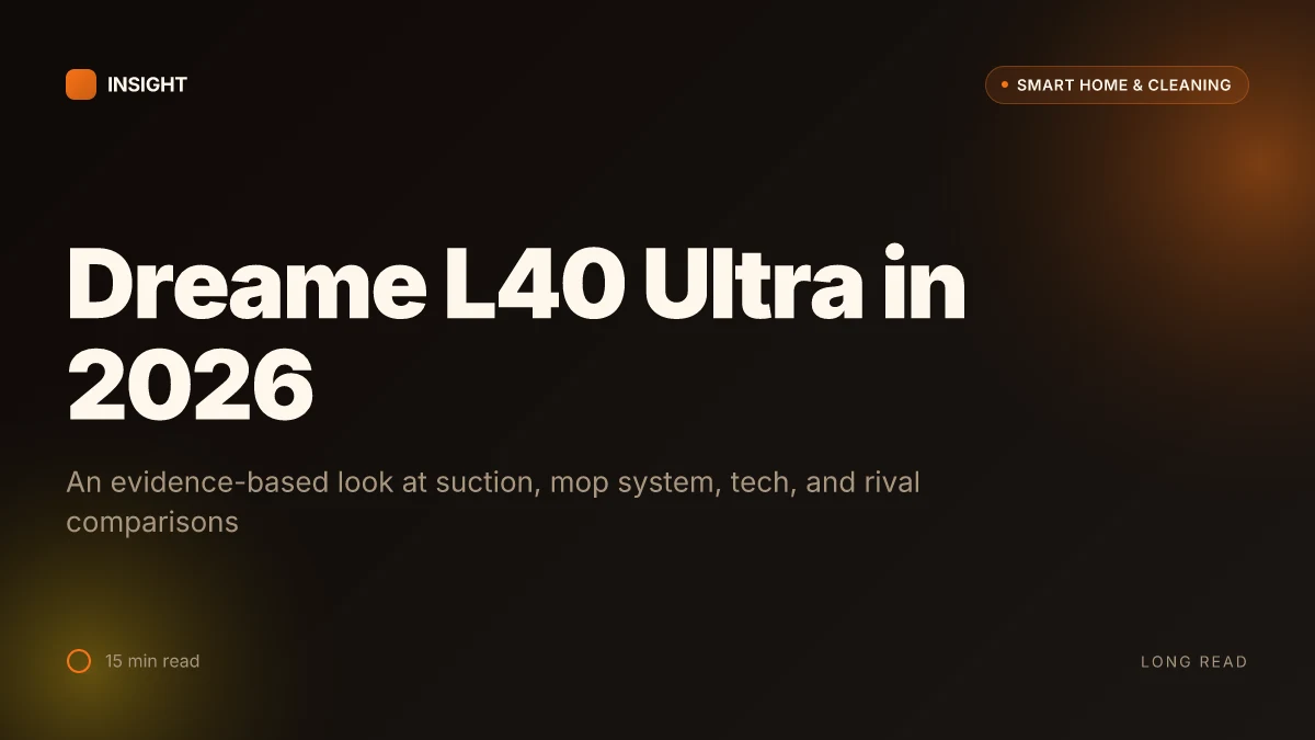 What makes the Dreame L40 Ultra stand out among robot vacuums in 2026