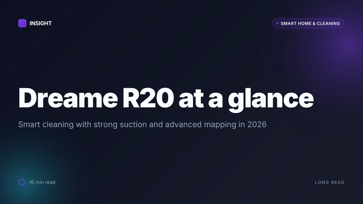 What is the Dreame R20, and how does it change smart cleaning in 2026?