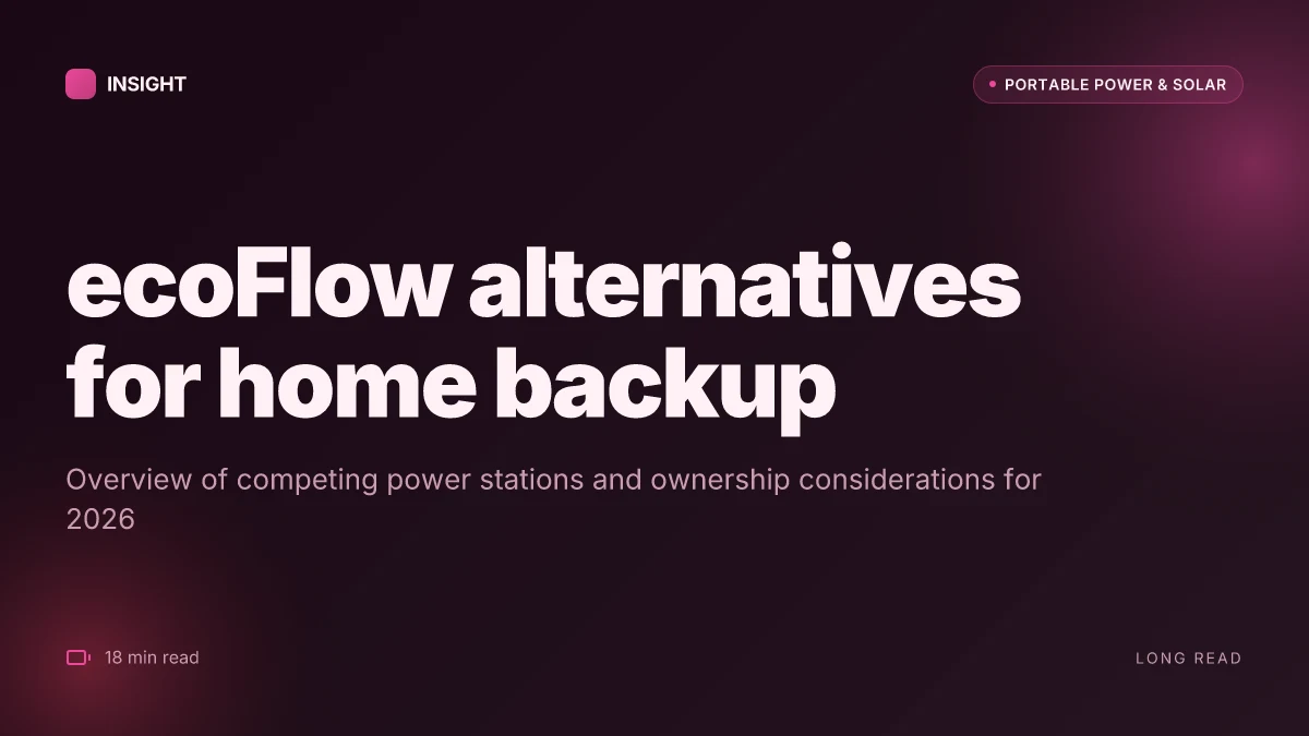 15 EcoFlow alternatives for home backup in 2026