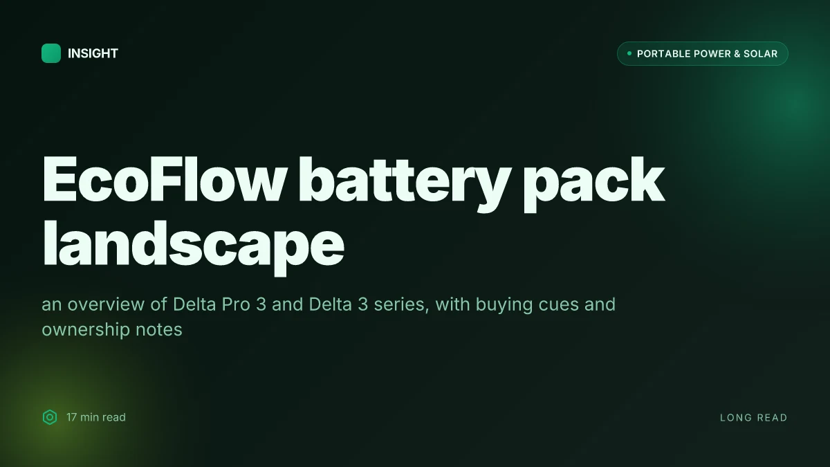 What is EcoFlow battery pack, and how it reshapes portable power
