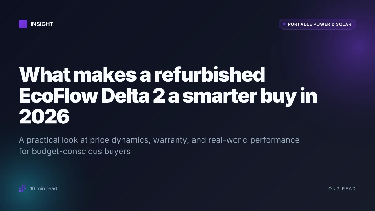What makes a refurbished EcoFlow Delta 2 a smarter buy in 2026