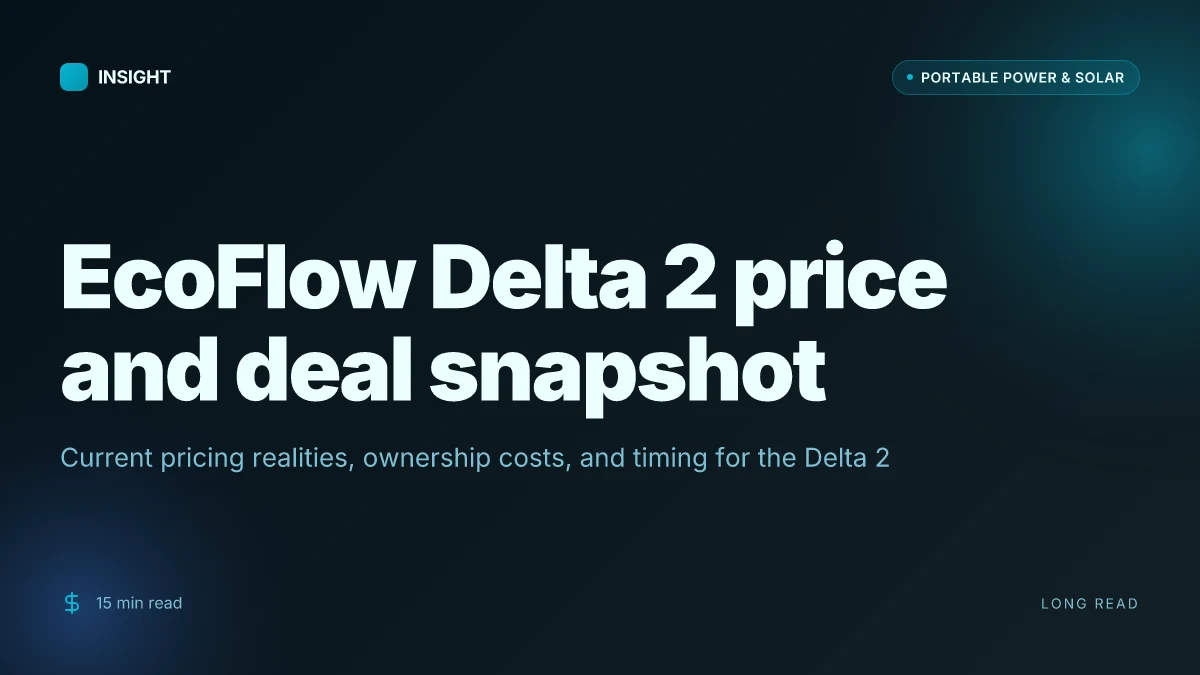 How EcoFlow Delta 2 solar generator balances speed, capacity, and reliability in 2026