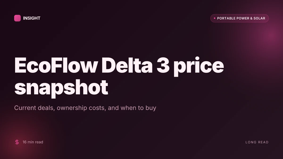 What makes the EcoFlow Delta 3 power station compelling in 2026