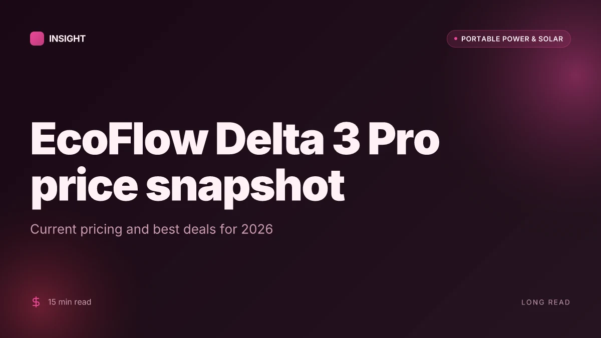 What makes the EcoFlow Delta 3 Pro a standout option in 2026