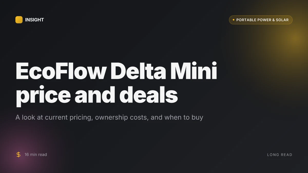 What makes the EcoFlow Delta Mini a compelling compromise for portable power in 2026