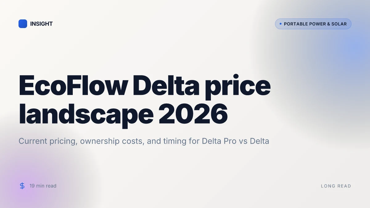 How EcoFlow Delta price stacks up in 2026