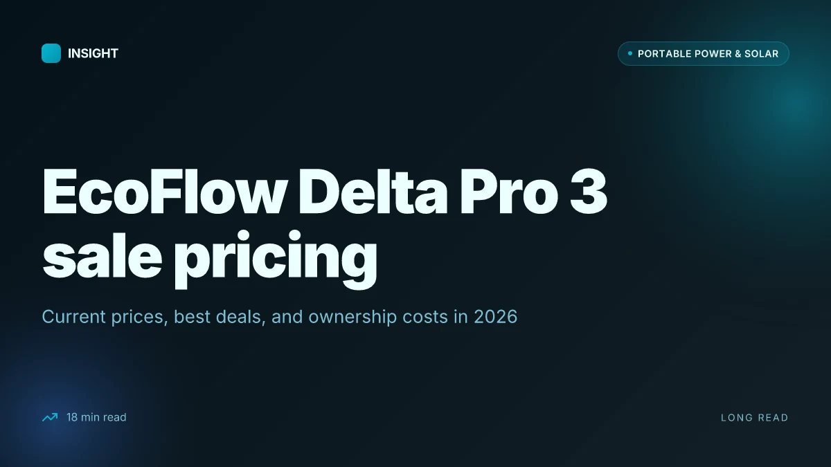 What makes EcoFlow Delta Pro 3 sale worth watching in 2026