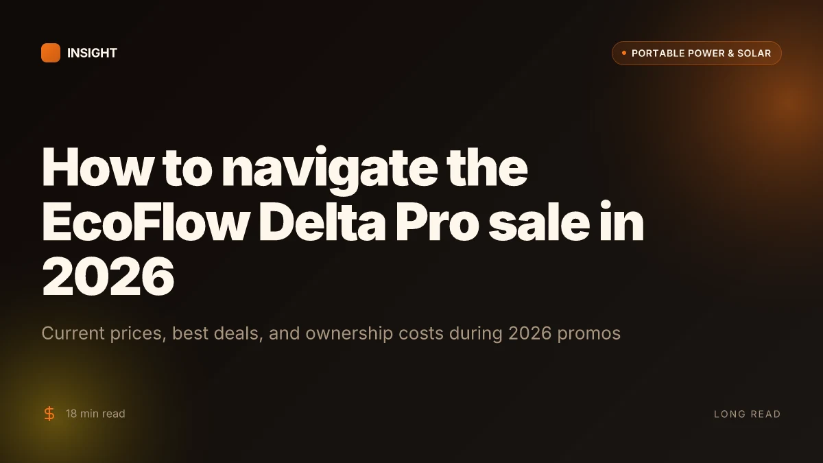 How to navigate the EcoFlow Delta Pro sale in 2026
