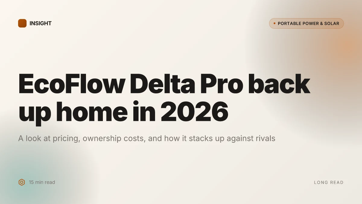What makes the EcoFlow Delta Pro solar generator a standout for home backup in 2026