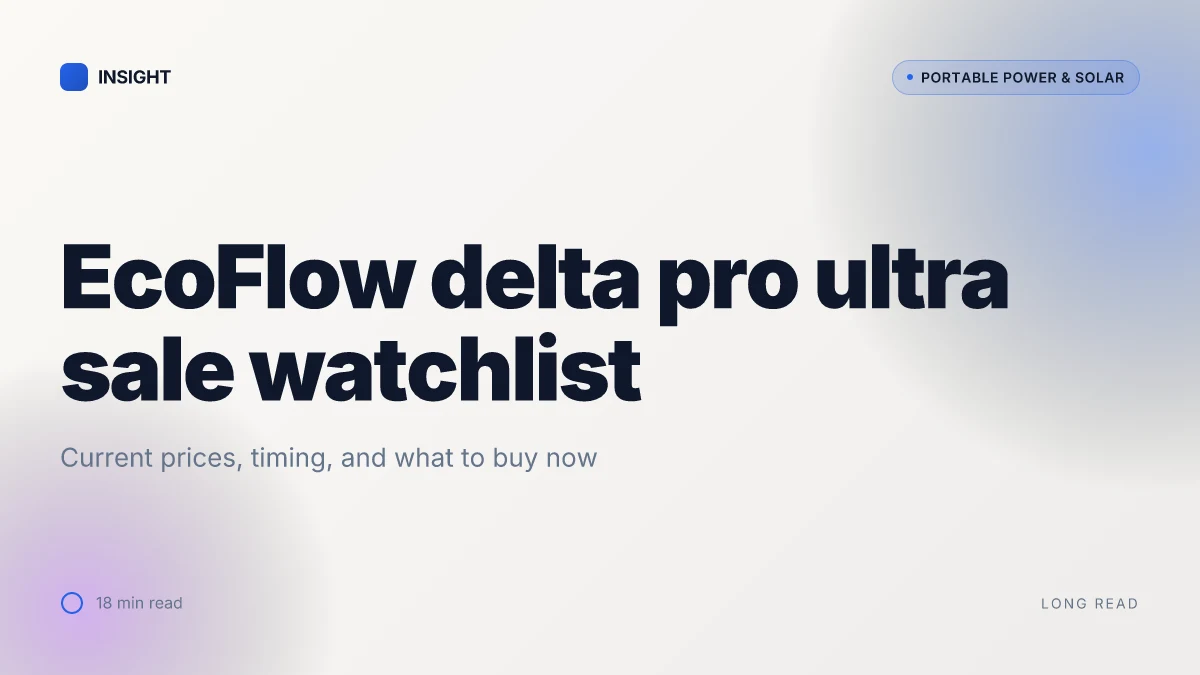 What makes the EcoFlow Delta Pro Ultra sale worth watching in 2026