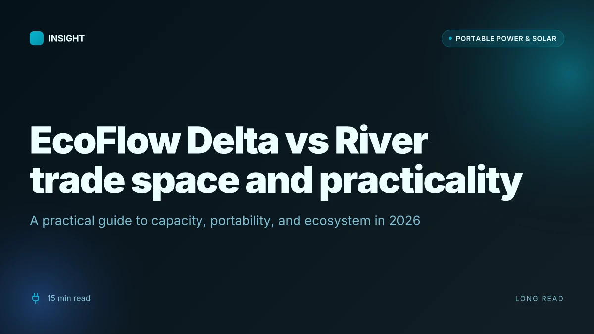 How EcoFlow Delta vs River trade space and practicality for your backup power