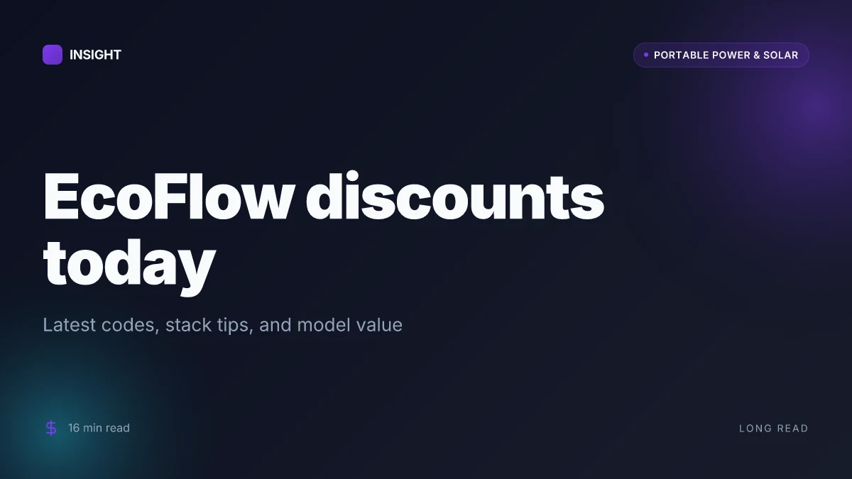 7 Best EcoFlow discount codes and how to stack them in 2026