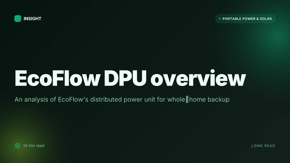 What is the EcoFlow DPU, and how does it reshape whole‑home backup power