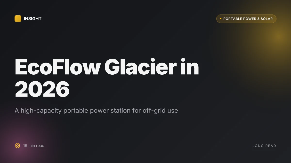 What is EcoFlow Glacier, and why it matters for off-grid power in 2026