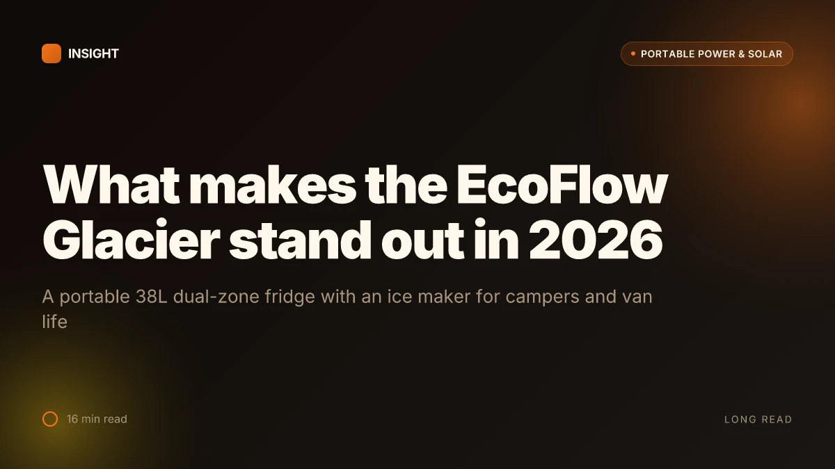 What makes the EcoFlow Glacier stand out in 2026