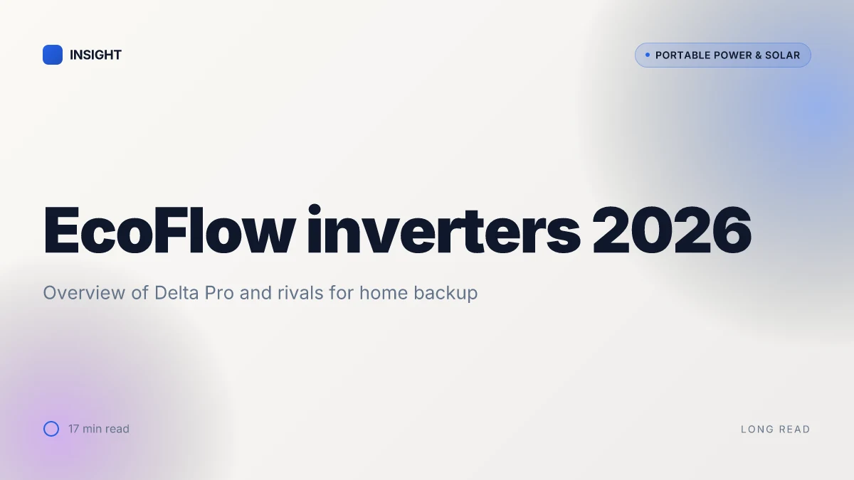 How EcoFlow inverters compare for home backup in 2026
