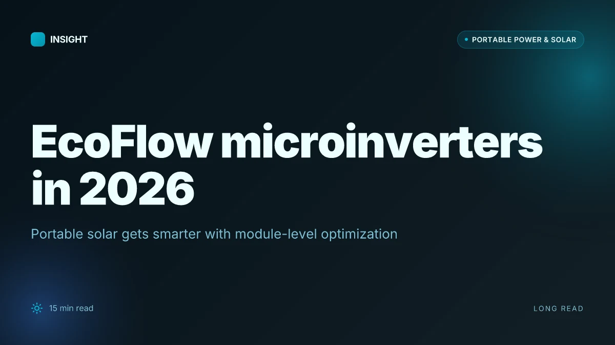 How EcoFlow microinverters reshape portable solar setup in 2026