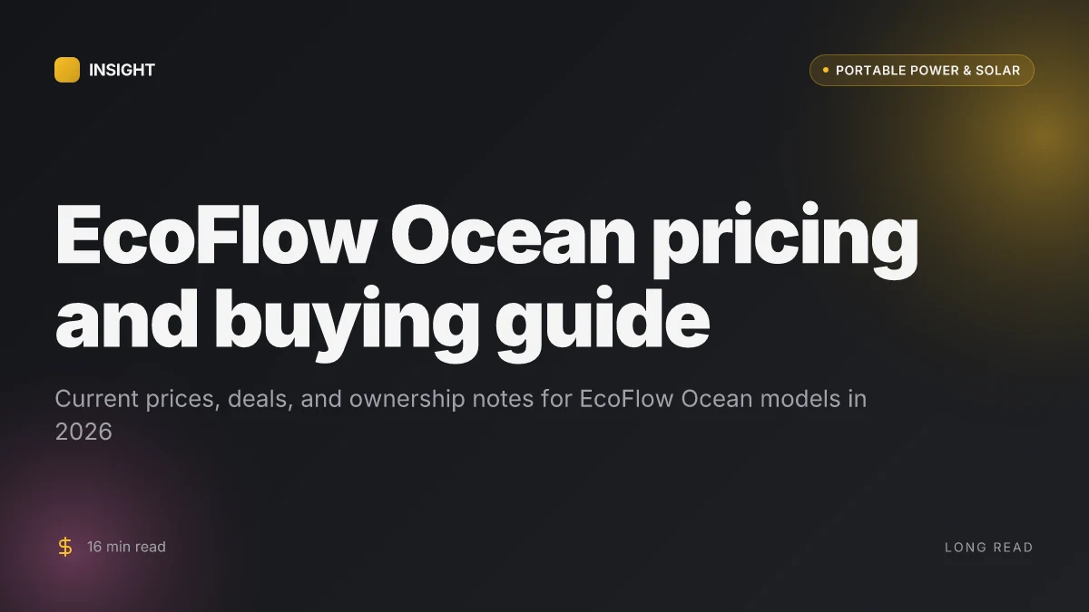 How EcoFlow OCEAN changes home energy strategy in 2026