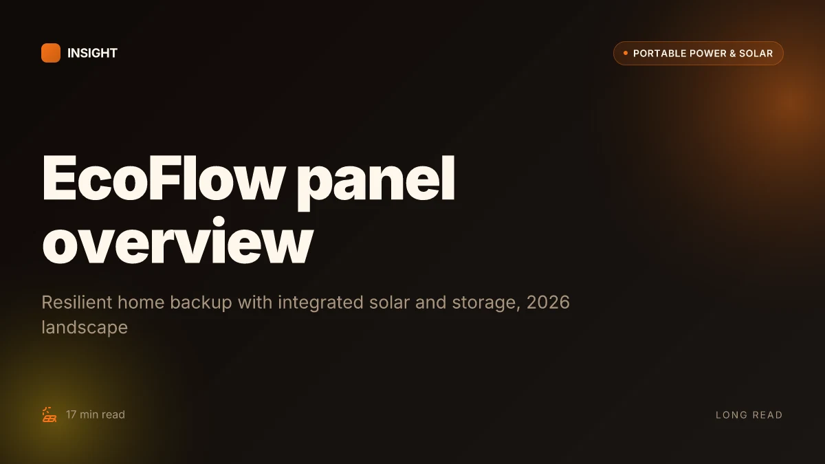 How EcoFlow panel powers resilient homes without the hype